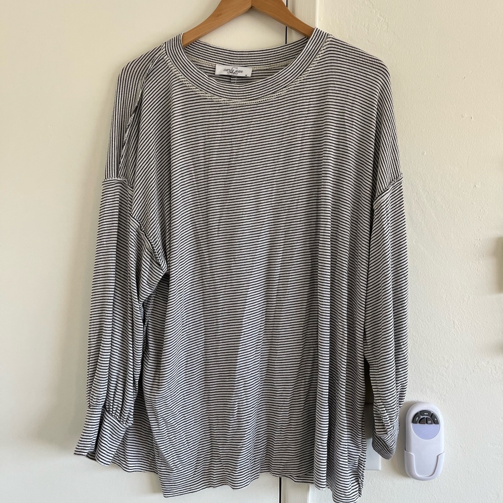 CJLA Evan pullover long sleeve striped shirt